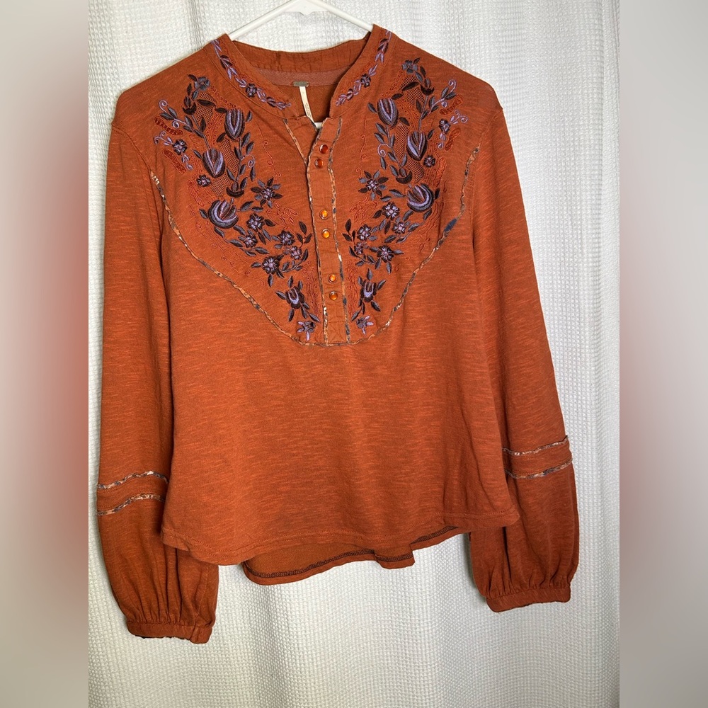 Free People Women’s M western Boho shirt